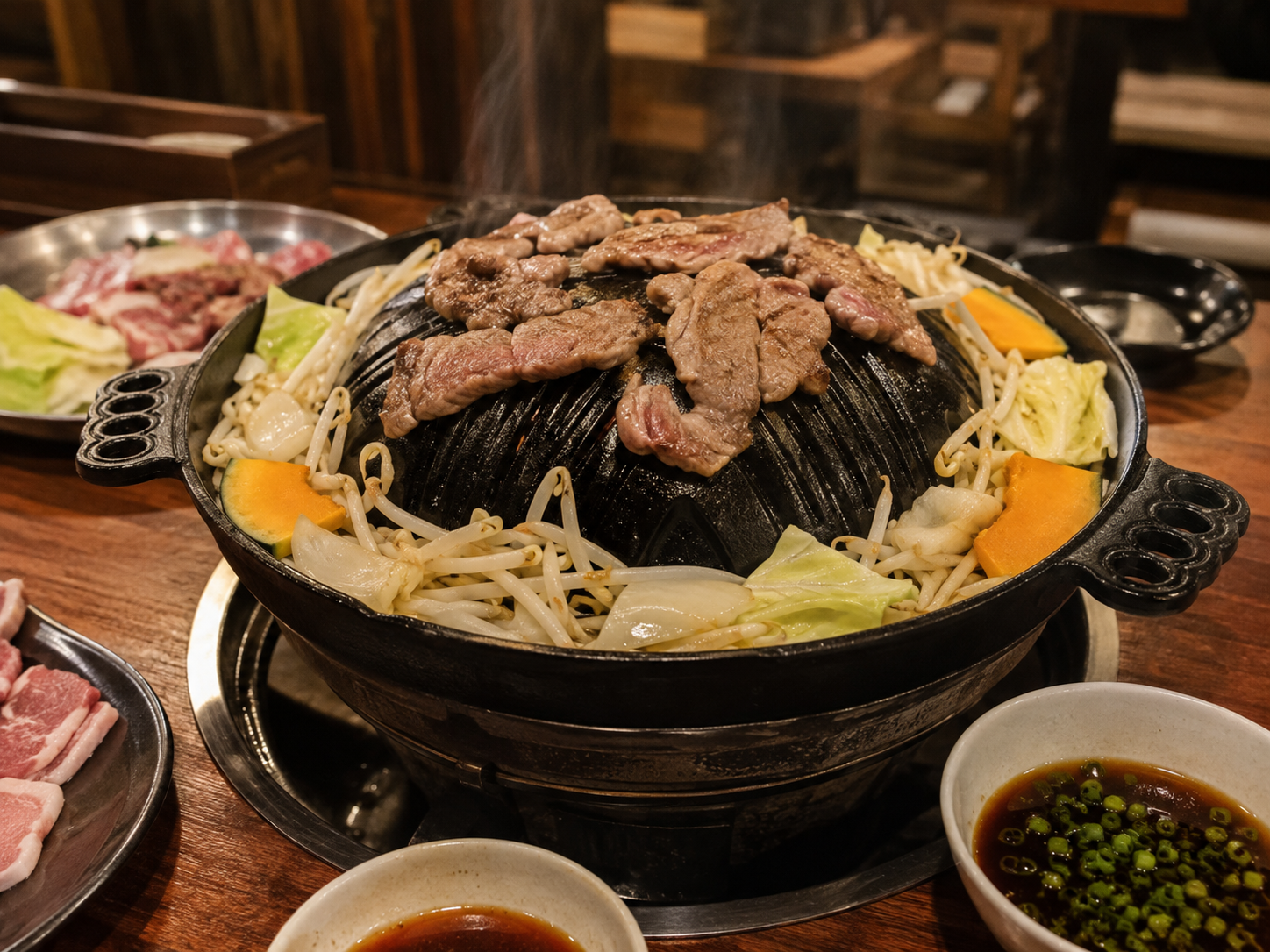 HOK-EAT-04 · jingisukan grill table — 4:3