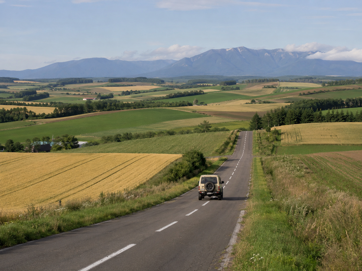 HOK-JOURNEY-02 · Biei/Furano farmland drive — 4:3