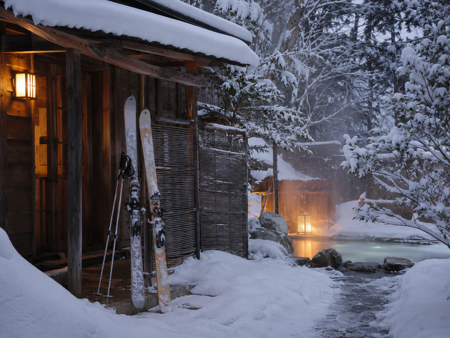 HOK-JOURNEY-04 · powder skiing / onsen in snow — 4:3